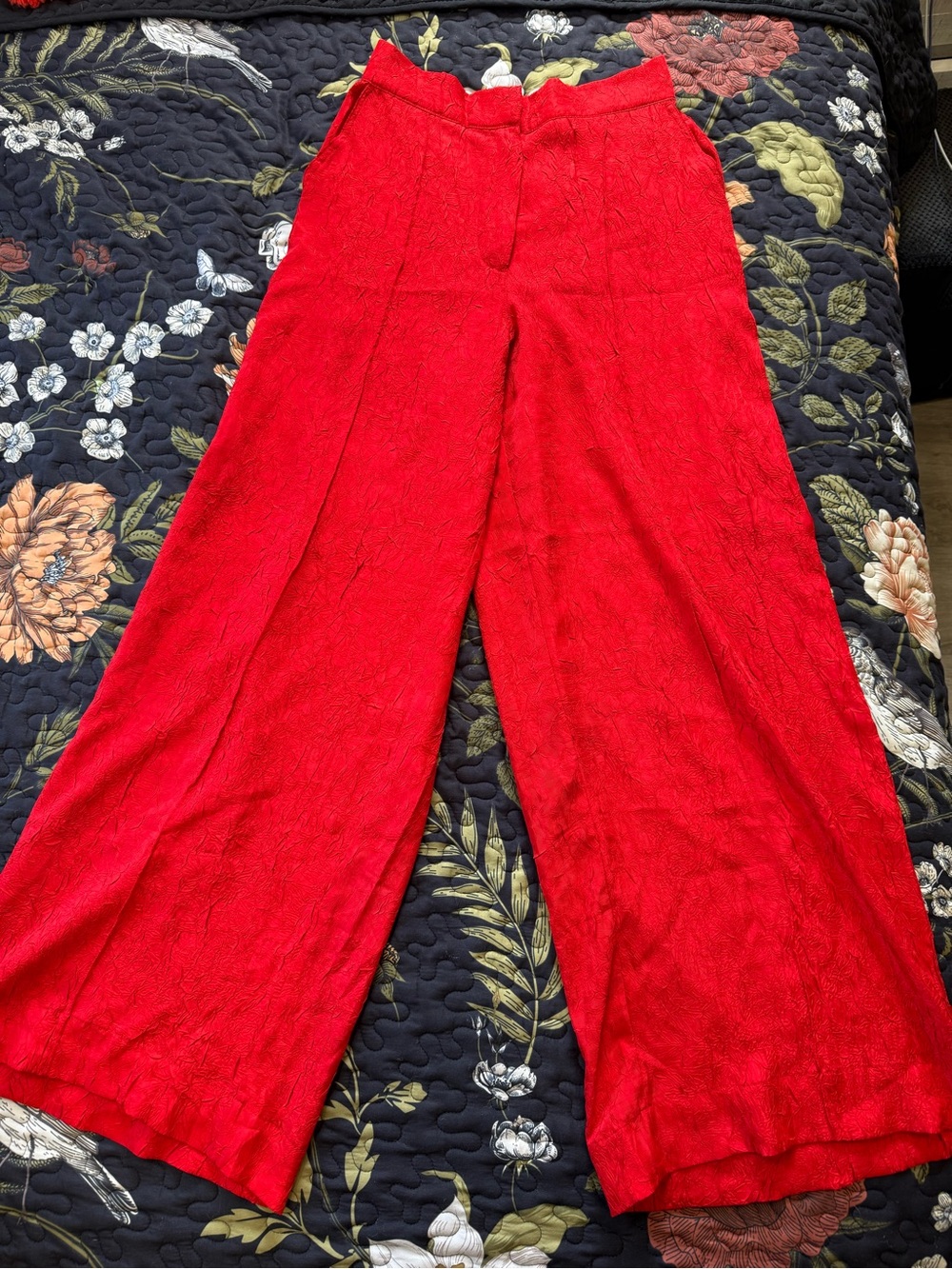 House of Harlow 1960 Bold Red Wide-Leg Pants